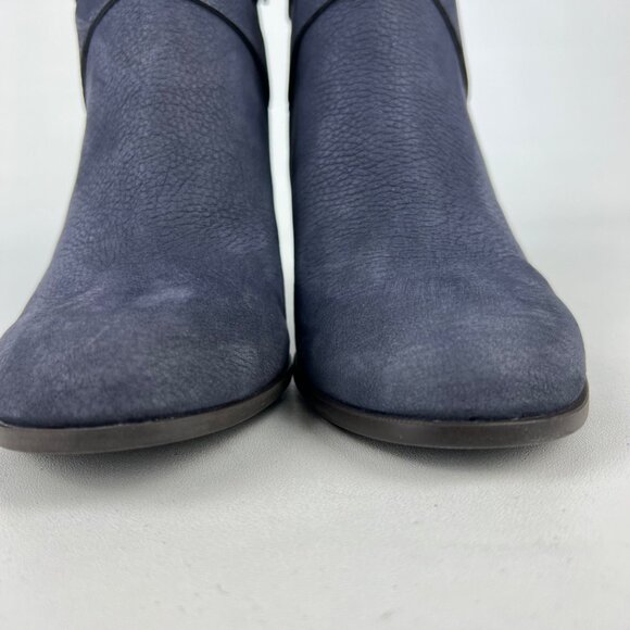 Cole Haan Womens Cassidy Strap Ankle Booties Blue Leather Block Heel size 9 - Picture 5 of 16